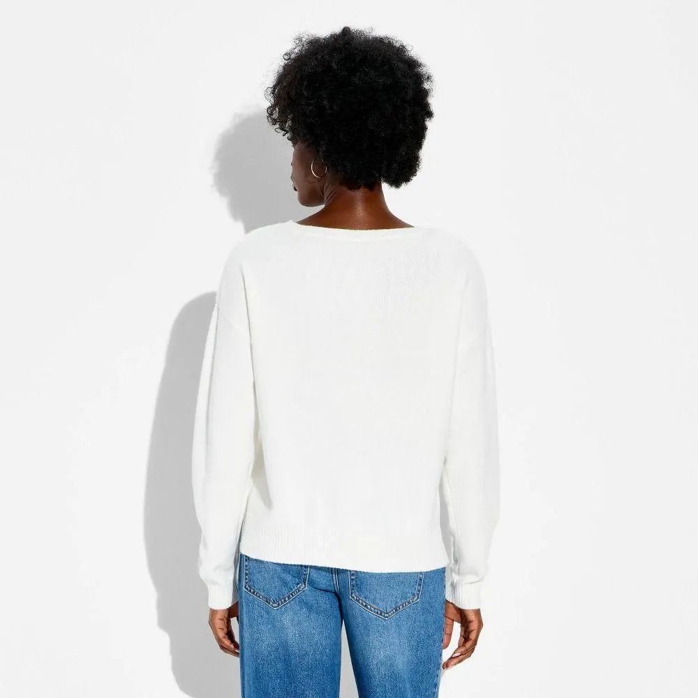 Women's Love Graphic Pullover Sweater