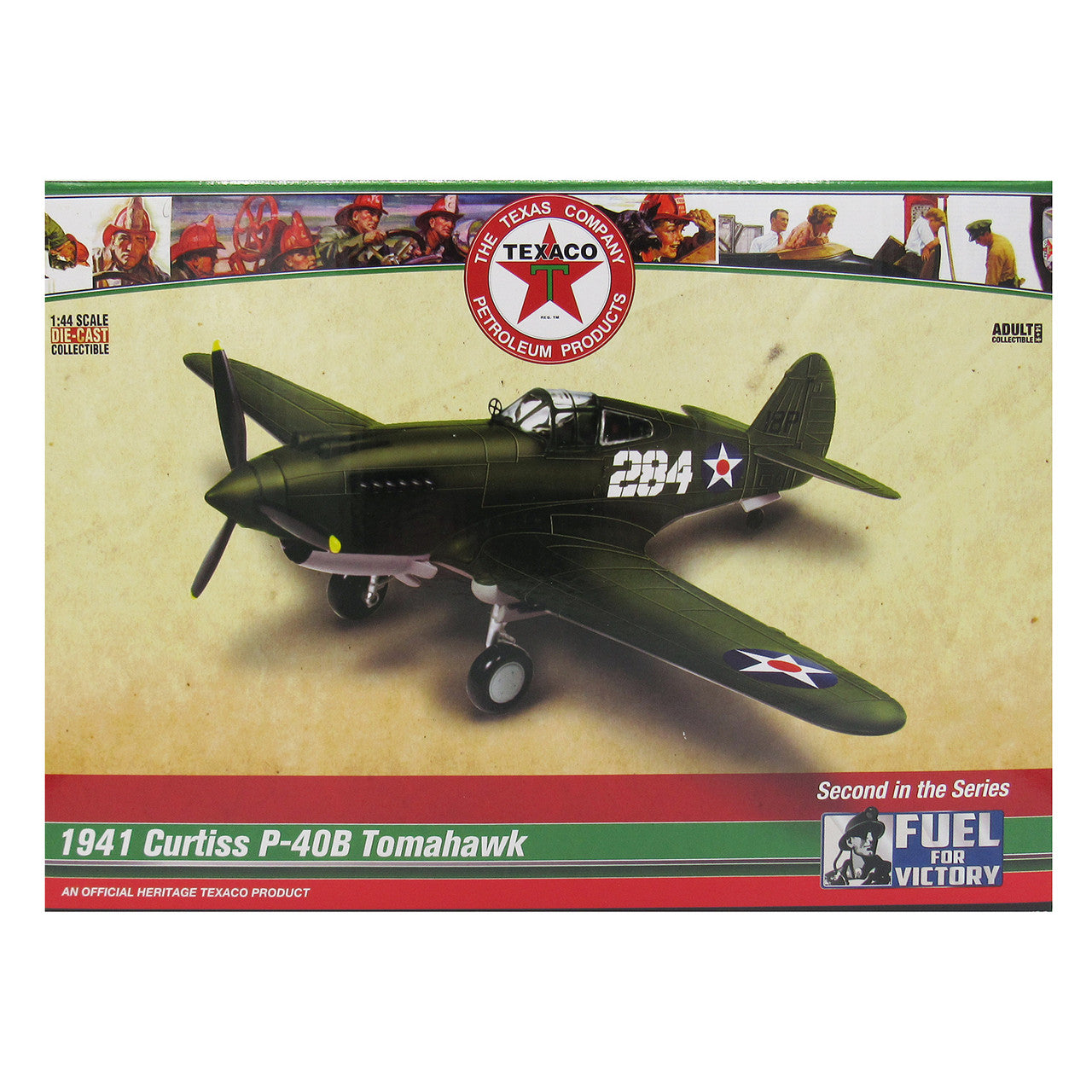 1941 Curtiss P-40B Tomahawk Texaco Heritage Diecast Collectible Airplane