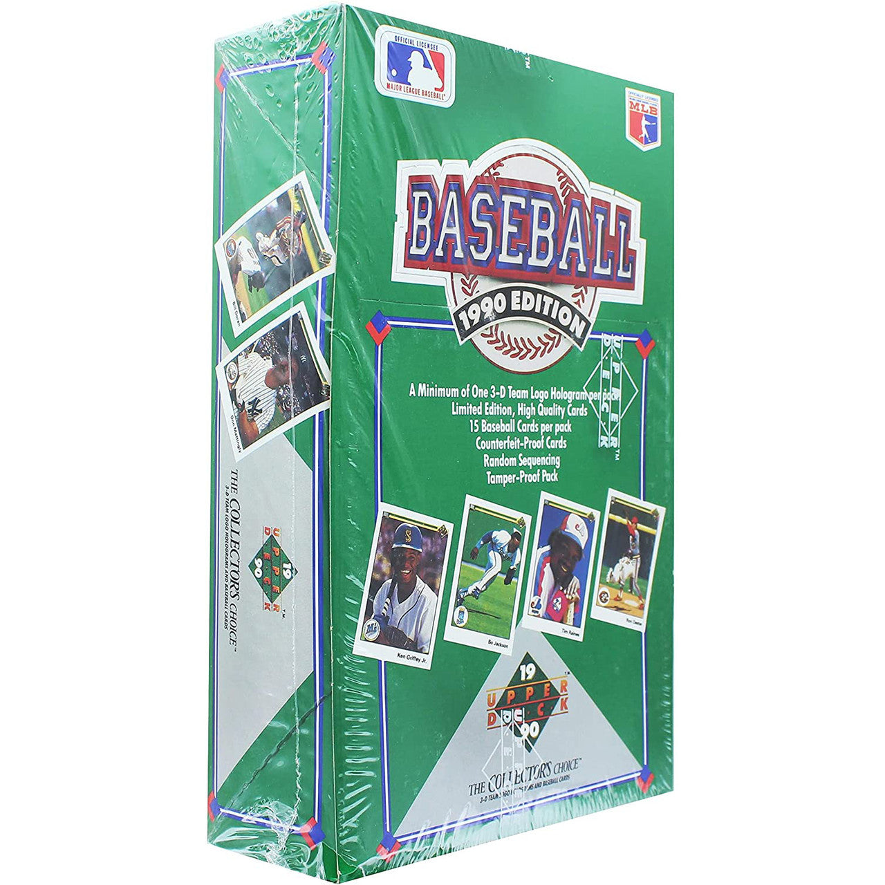 1990 Upper Deck Baseball Card Box 36 Foil Packs
