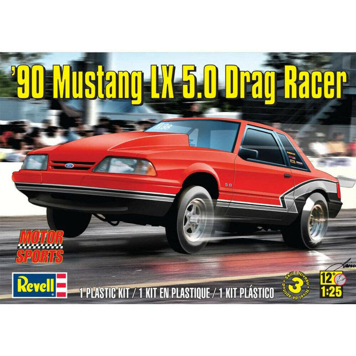 Revell 90 Mustang LX 5.0 Drag Racer Model Kit 85-4195