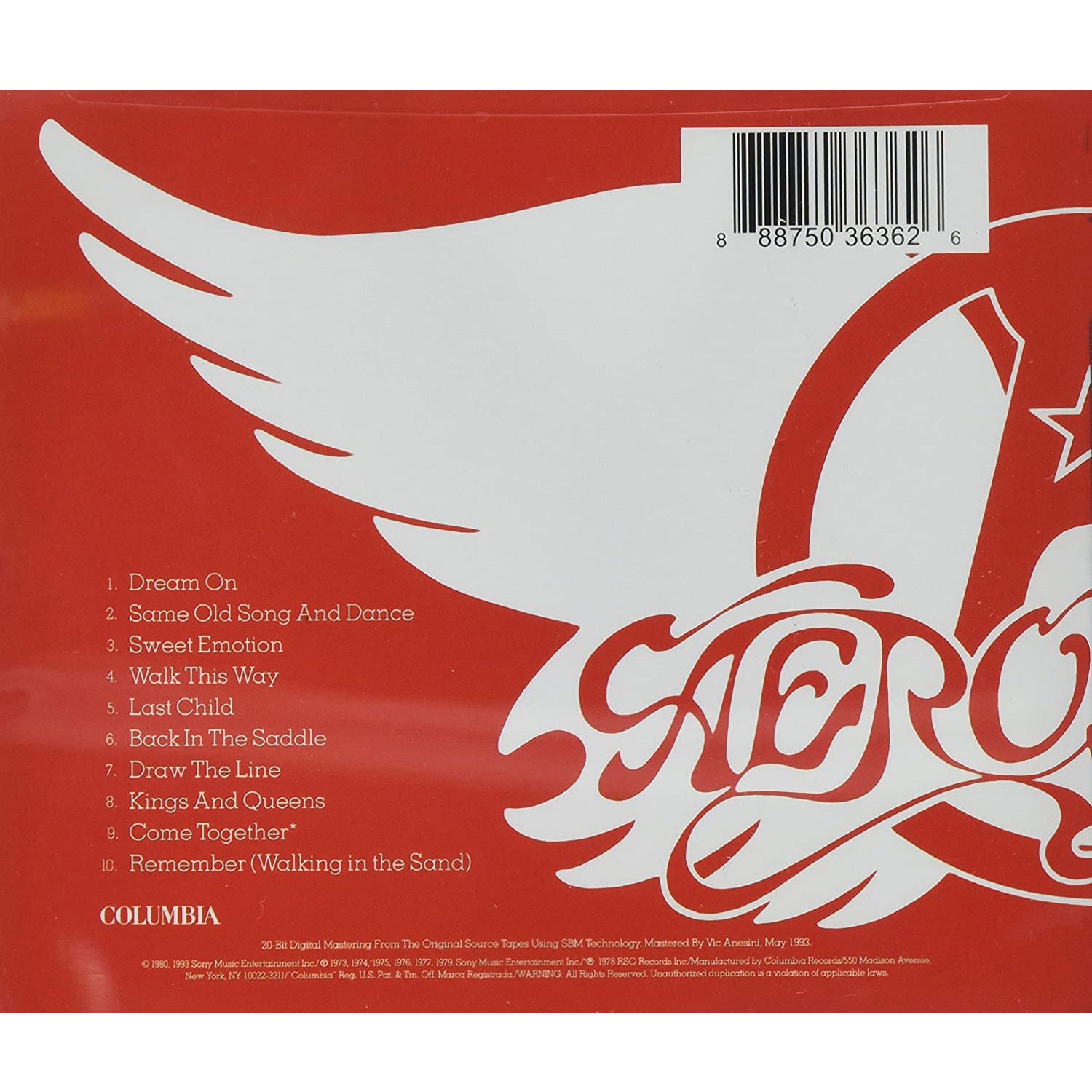 Aerosmith Greatest Hits CD