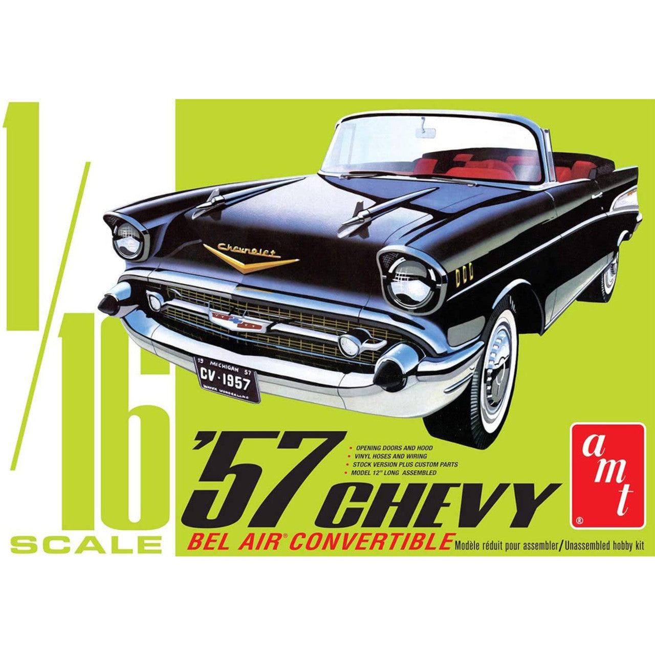 AMT 1957 Chevrolet Bel Air Convertible Plastic Model Kit 1159