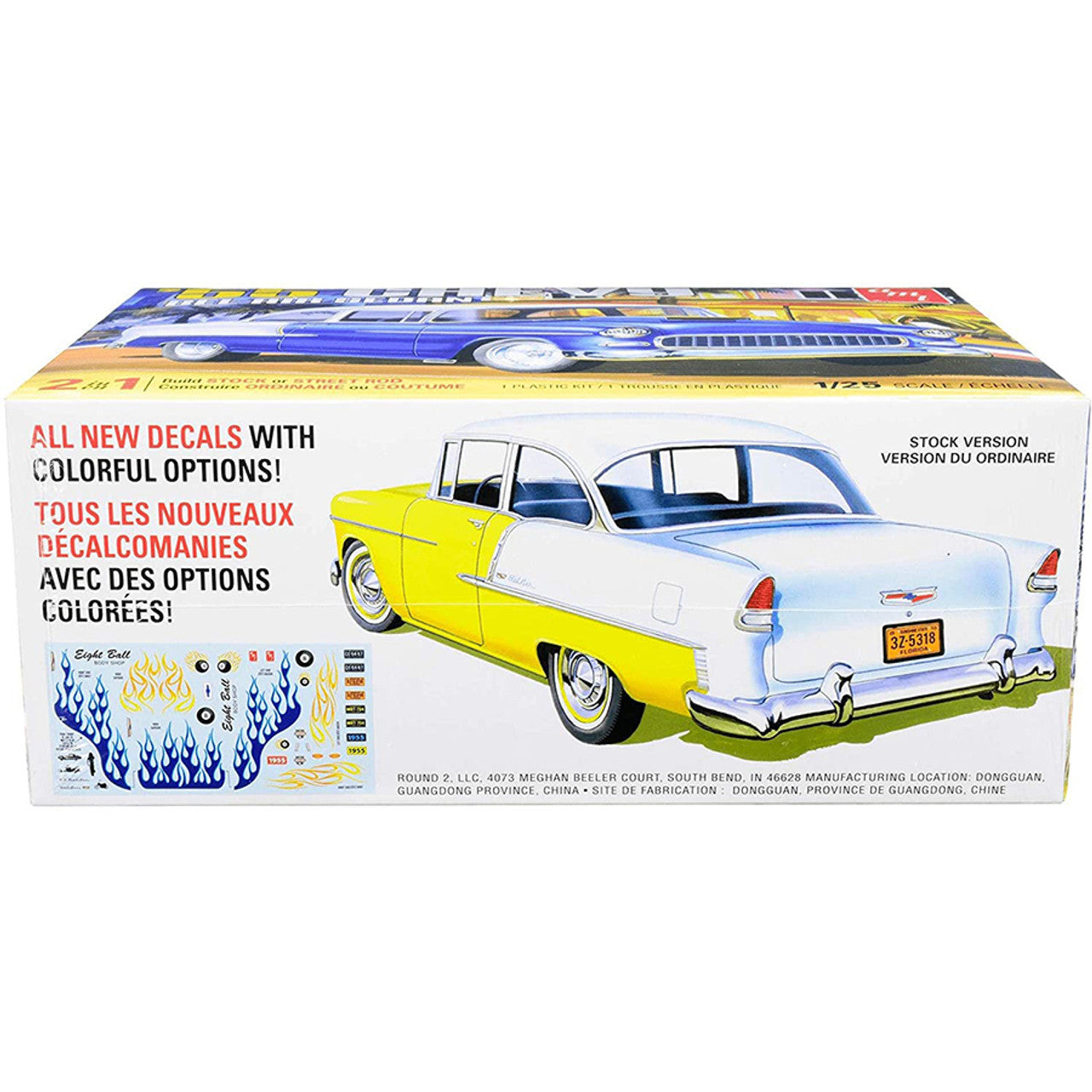 AMT 1955 Chevy Bel Air Sedan 2 in 1 Model Car Kit