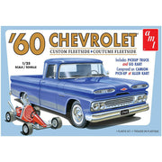 AMT 1960 Chevrolet Fleetside Pickup Truck with Go Kart Model Kit