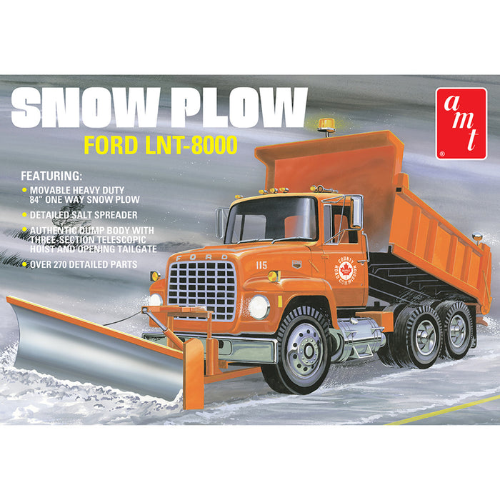 AMT Ford LNT-8000 Snow Plow Model Truck Kit 1178