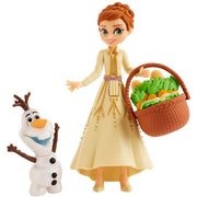 Disney Frozen Anna and Olaf Small Dolls with Basket