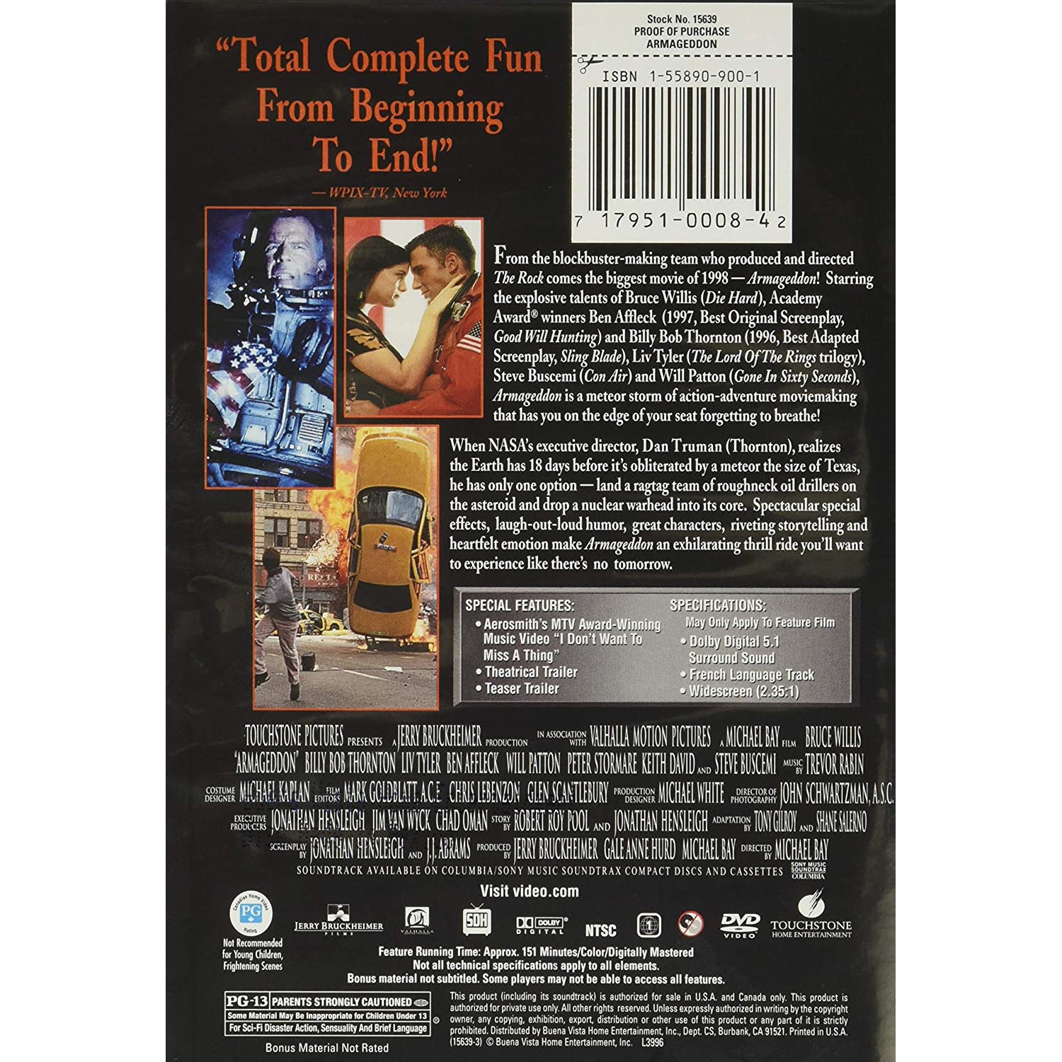 Armageddon DVD