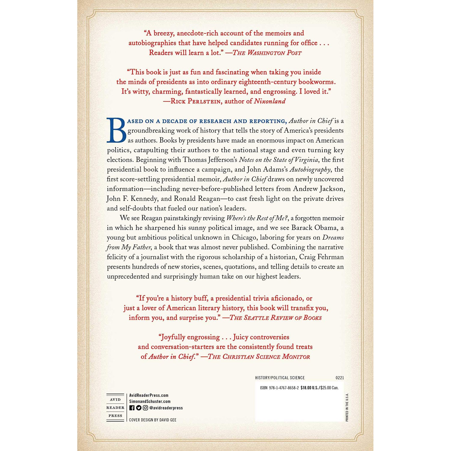 Author in Chief The Untold Story of Our Presidents