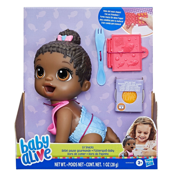 Baby Alive Lil Snacks African-American Baby Doll