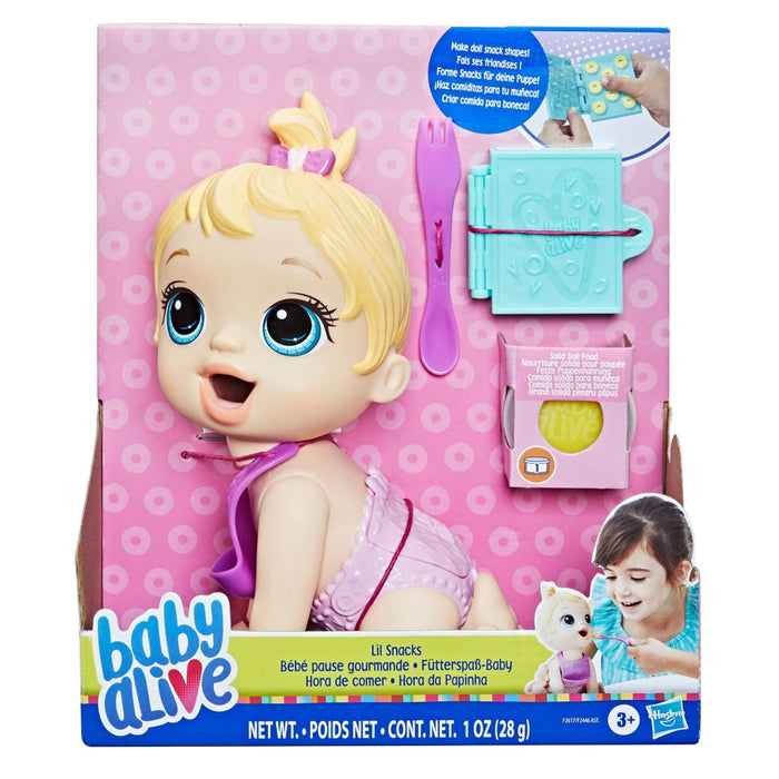 Baby Alive Lil Snacks Blonde Baby Doll