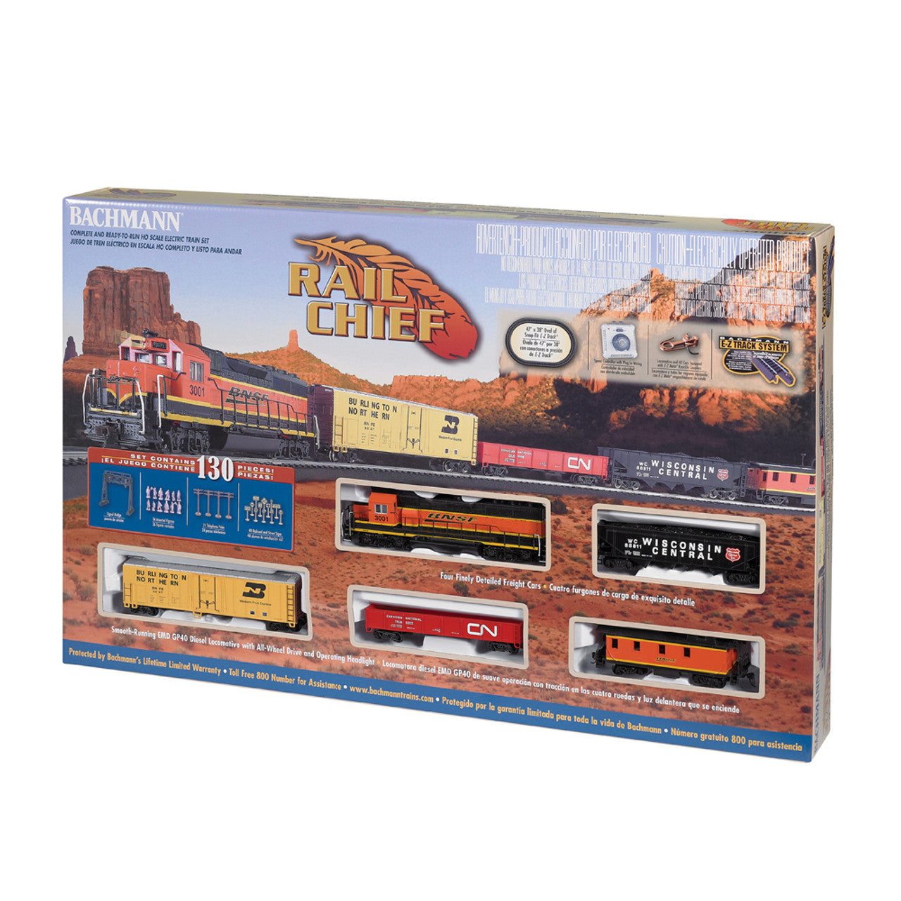 Bachmann Rail Chief HO Scale Train Set