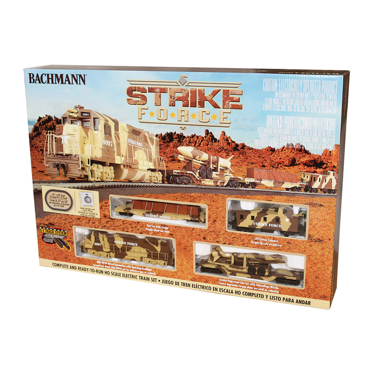 Bachmann Strike Force HO Scale Train Set