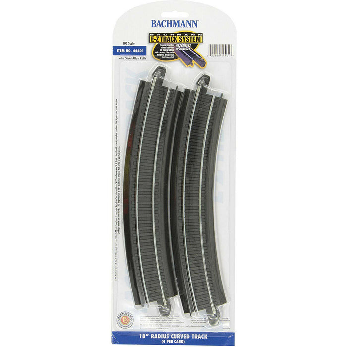 Bachmann HO Scale 18 Inch Radius Curved Track Pieces 44401