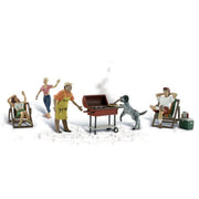 Woodland Scenics Backyard BBQ Figures HO Scale