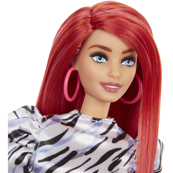 Barbie Fashionista Doll With Long Red Hair and Mini Dress