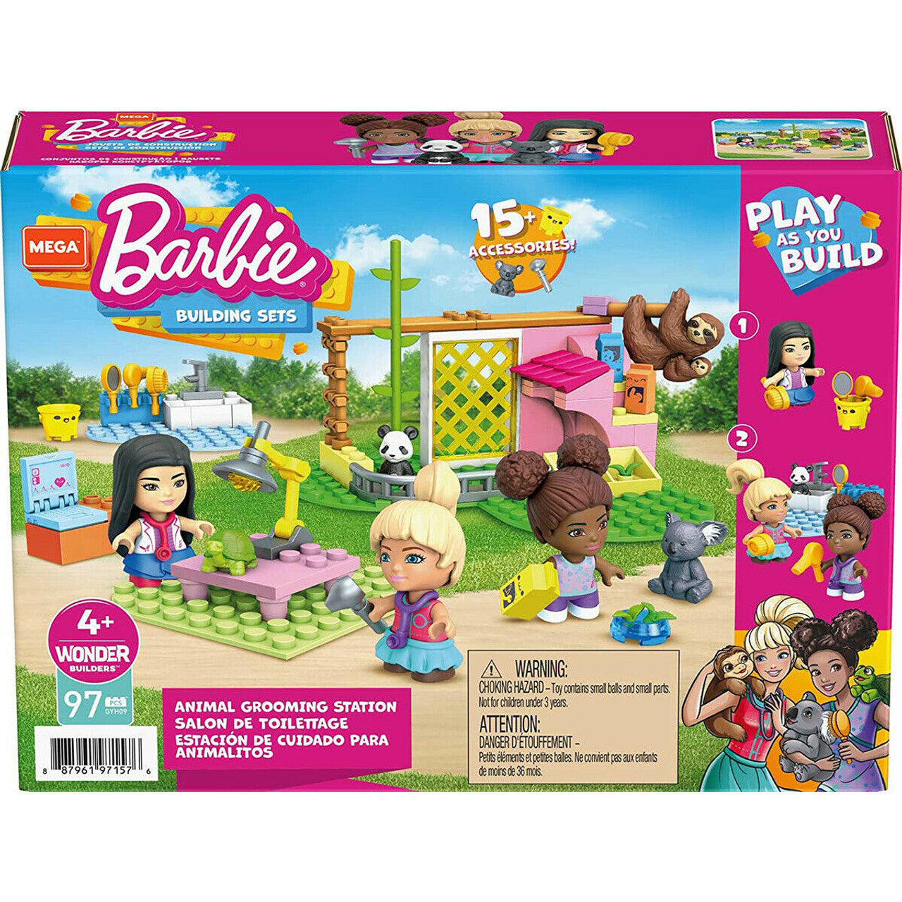Mega Barbie Building Sets Animal Grooming Station