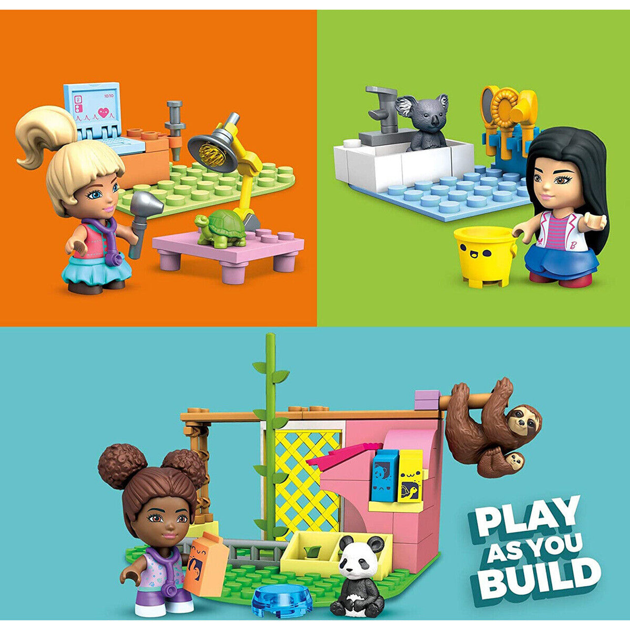 Mega Barbie Building Sets Animal Grooming Station