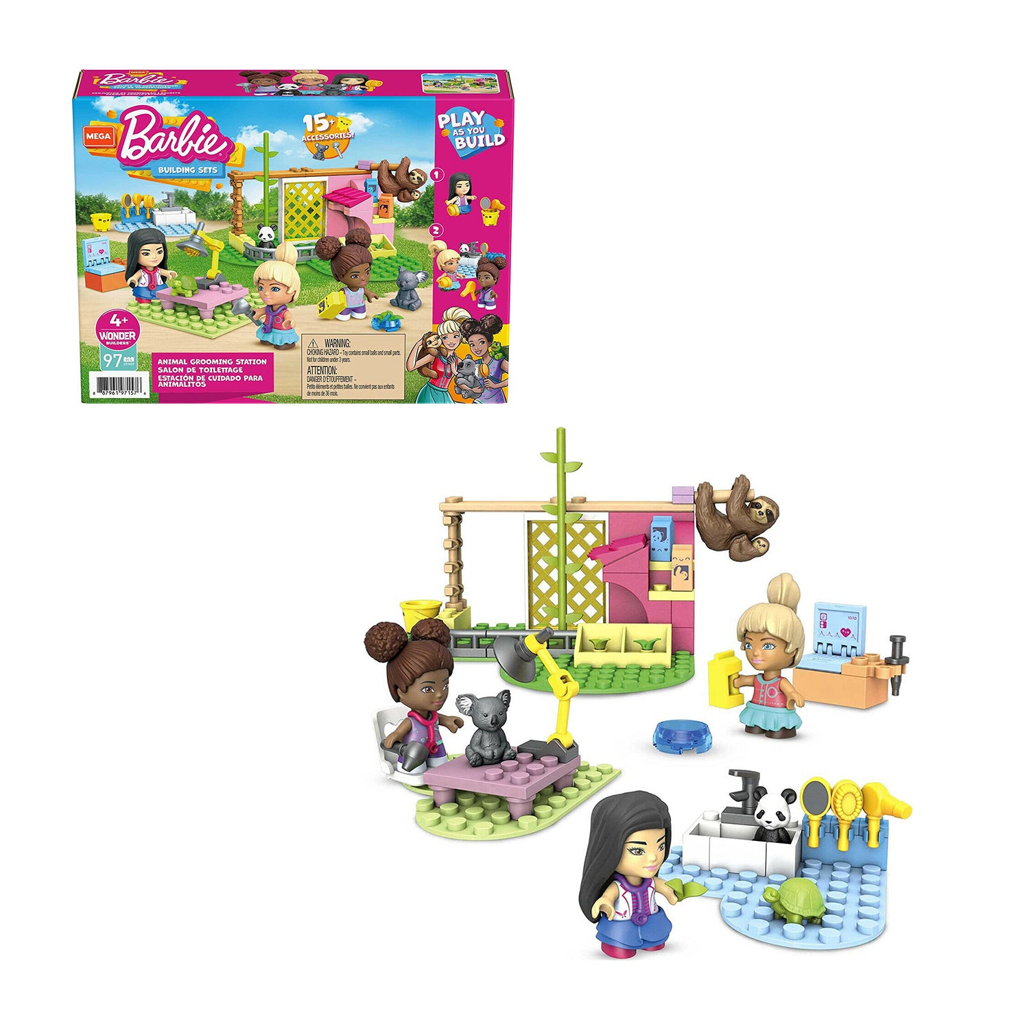 Mega Barbie Building Sets Animal Grooming Station