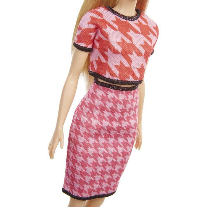 Barbie Fashionista Doll with Pink Outfit and Pink Barrettes