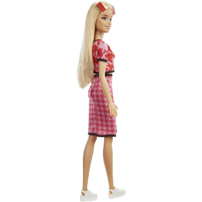 Barbie Fashionista Doll with Pink Outfit and Pink Barrettes