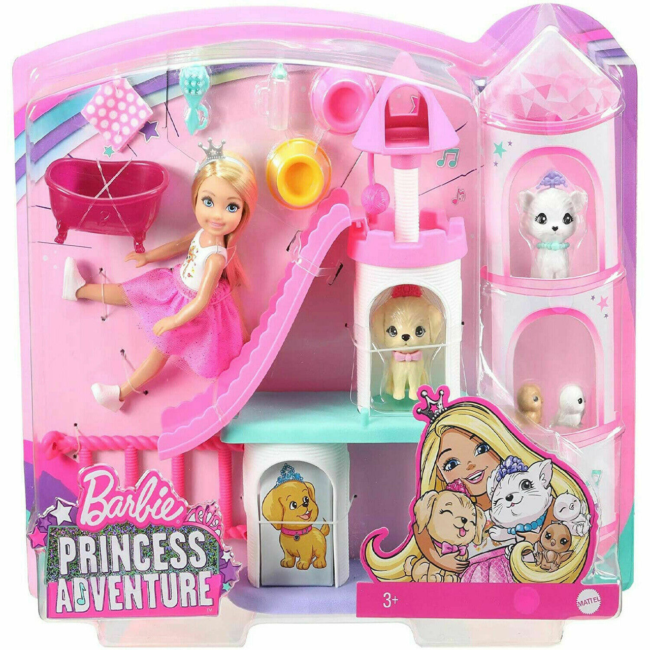Barbie Princess Adventure Chelsea Pet Castle Playset
