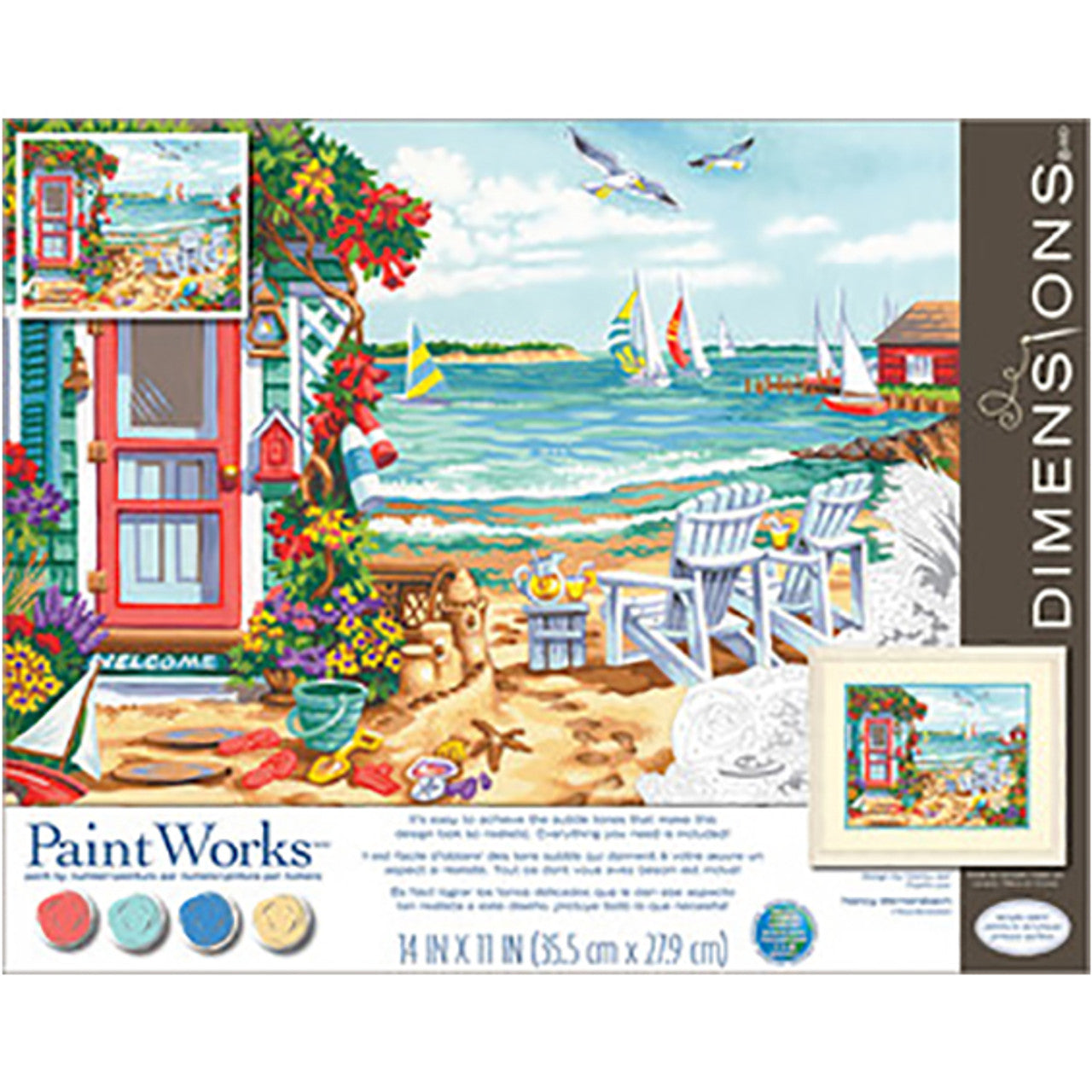 Summertime Beach Paint by Numbers Kit