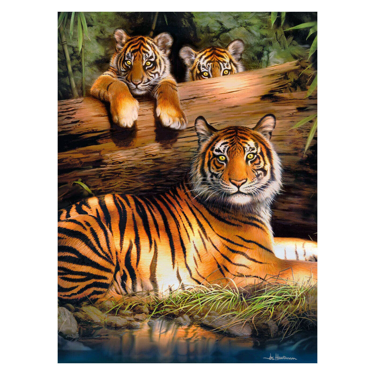 Buffalo Games Quiet Fire Tigers Jigsaw Puzzle