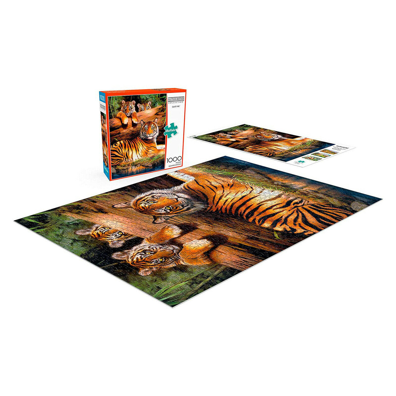 Buffalo Games Quiet Fire Tigers Jigsaw Puzzle