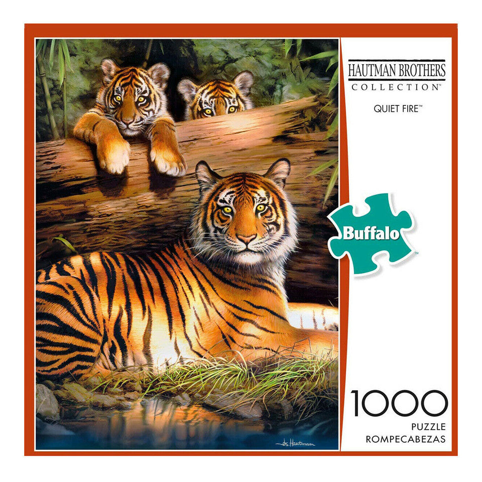 Buffalo Games Quiet Fire Tigers Jigsaw Puzzle