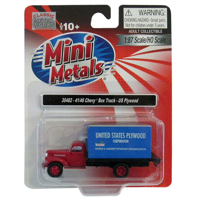 Classic Metal Works Mini Metals 41/46 Chevy Box Truck US Plywood