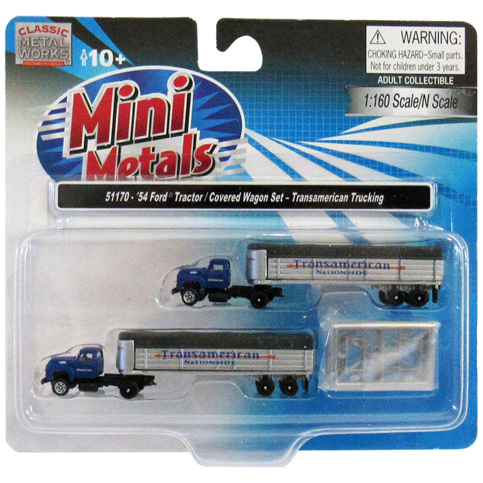 Classic Metal Works Mini Metals 54 Ford Tractor with Covered Wagon Set