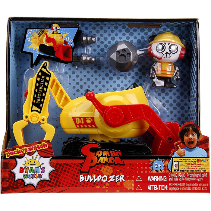 Ryan's World Combo Panda Bulldozer Playset