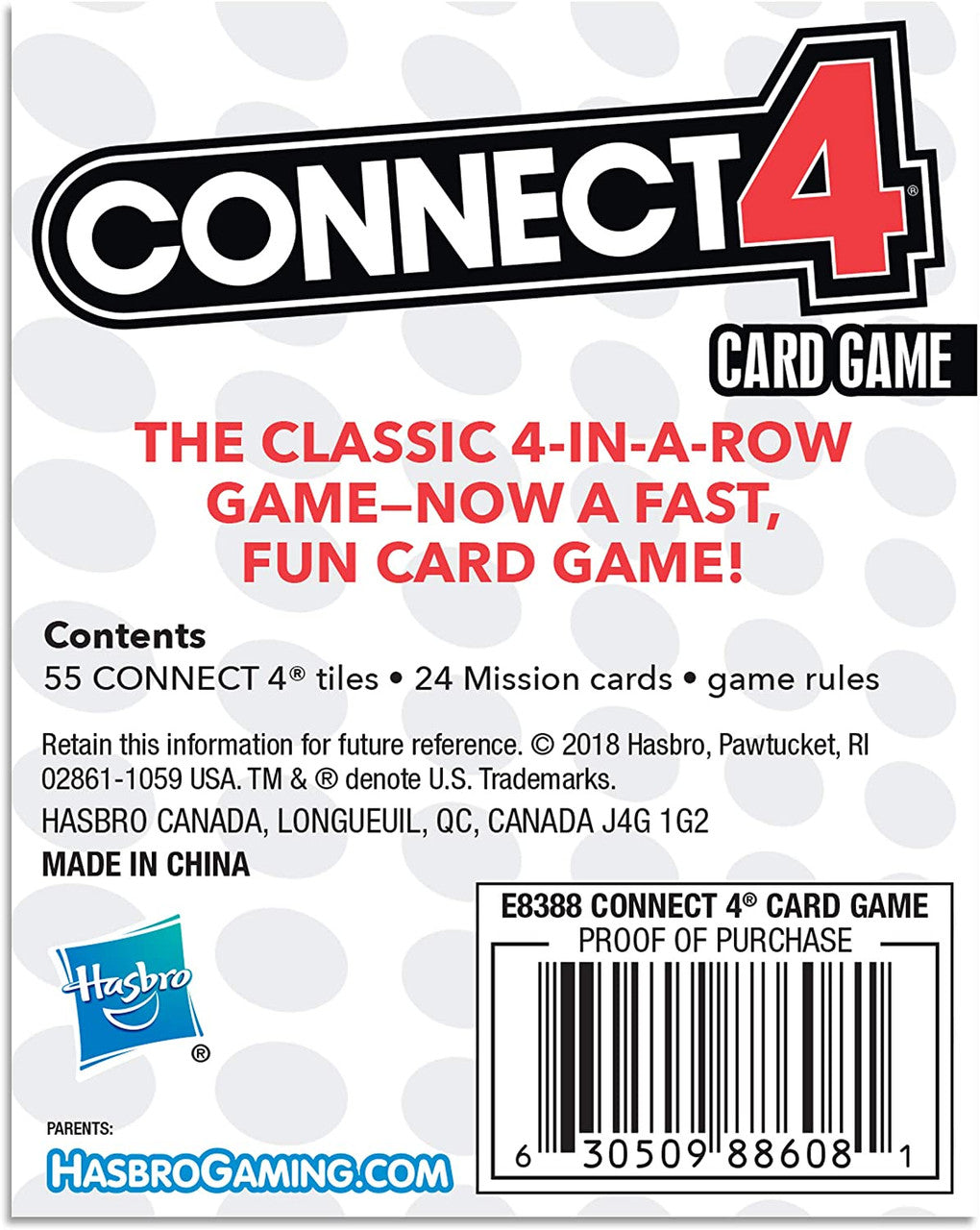 Hasbro Gaming Connect 4 Card Game