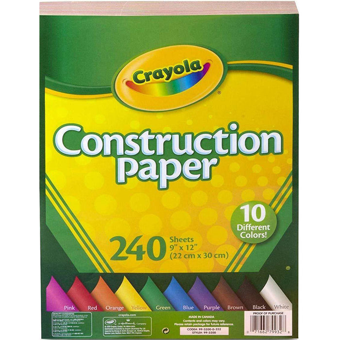 Crayola Construction Paper 240 Sheets