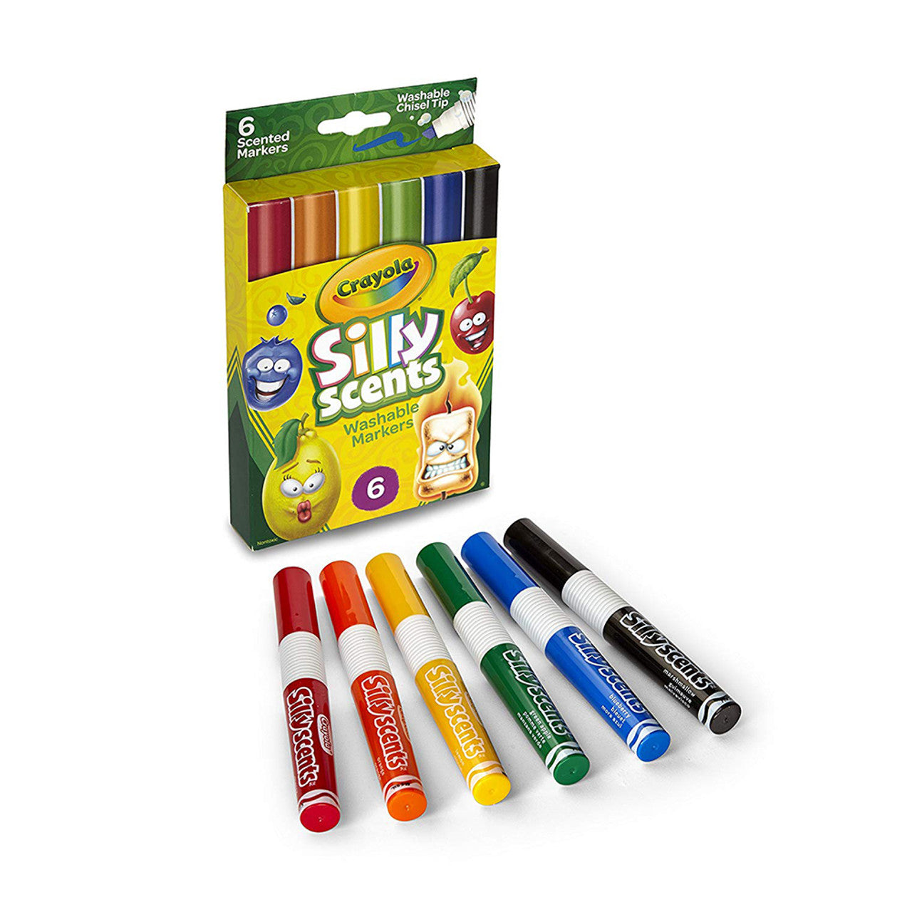 Crayola Silly Scents Scented Markers Washable 6 Count
