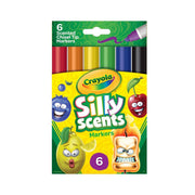 Crayola Silly Scents Scented Markers Washable 6 Count