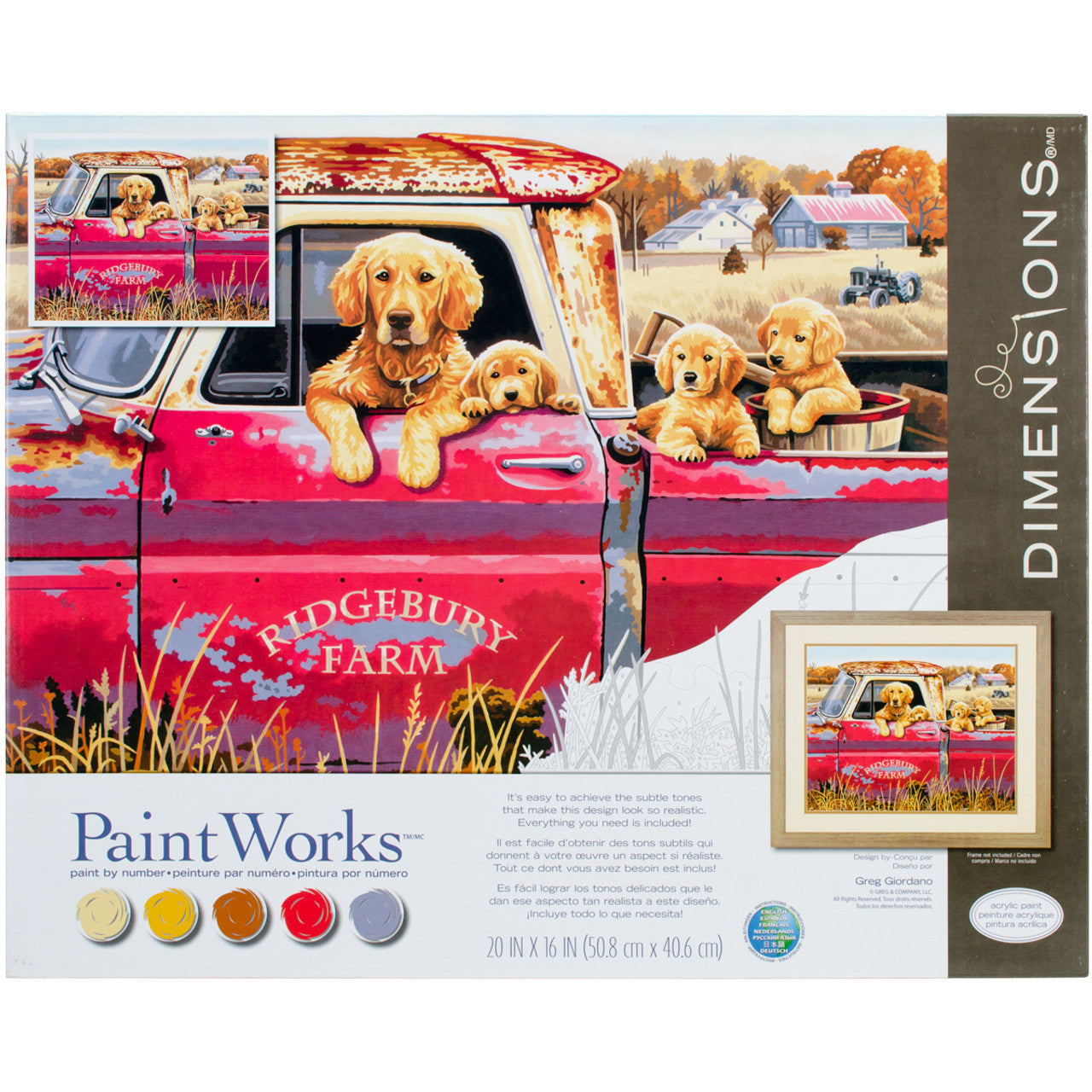 Dimensions Paint Works Golden Ride Paint by Numbers