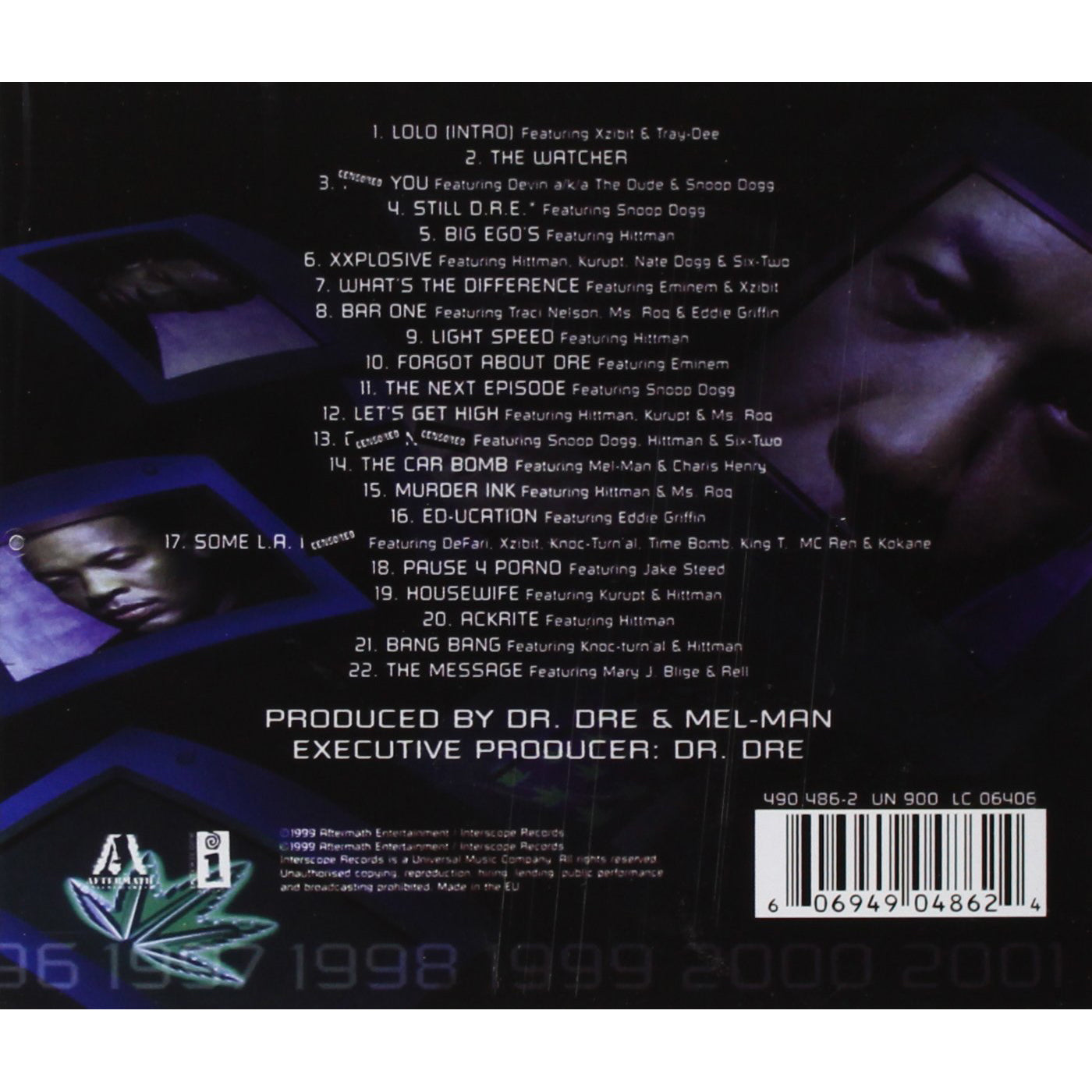 Dr. Dre 2001 Explicit Content CD