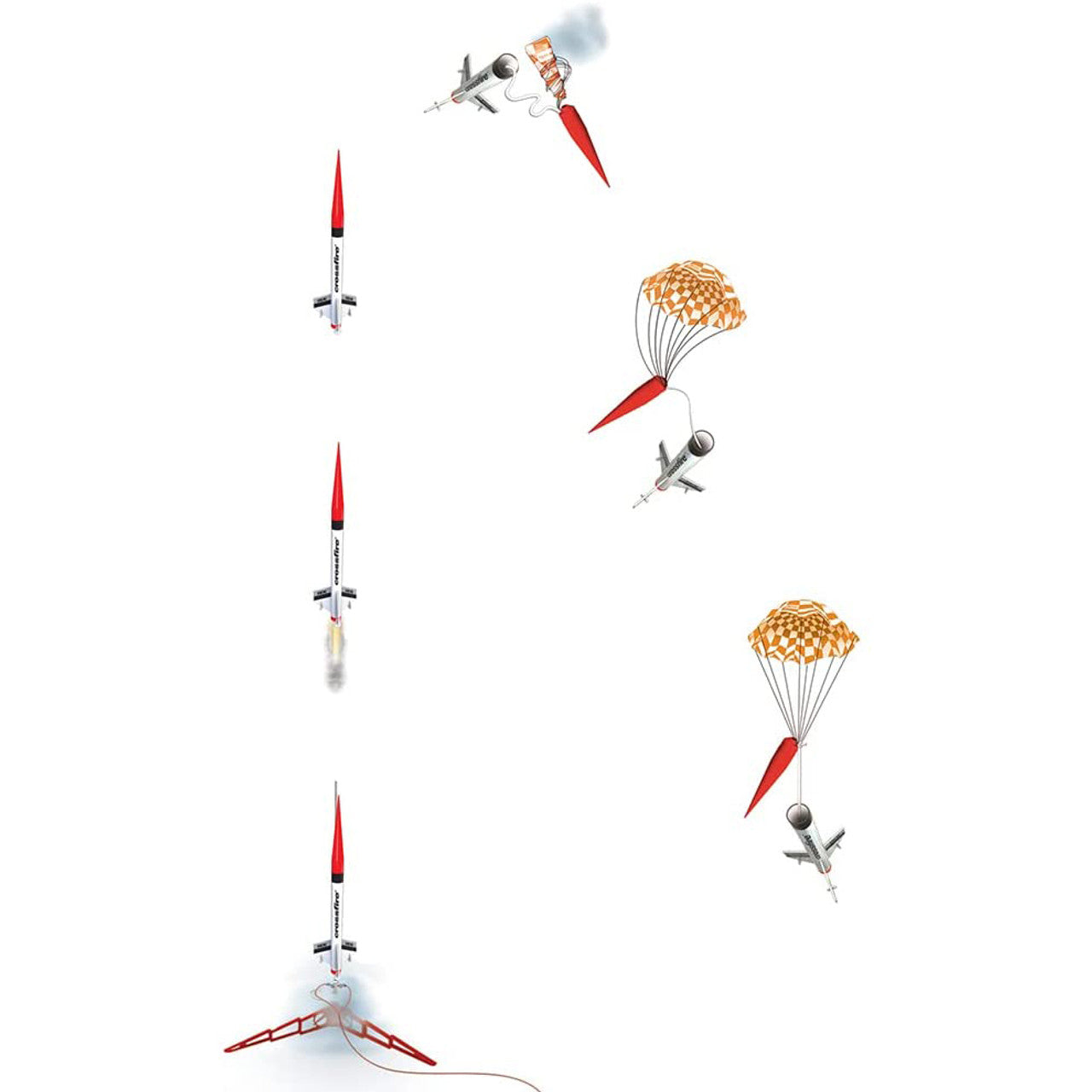 Estes 1469 Tandem-X Rockets Almost Ready To Fly Kit