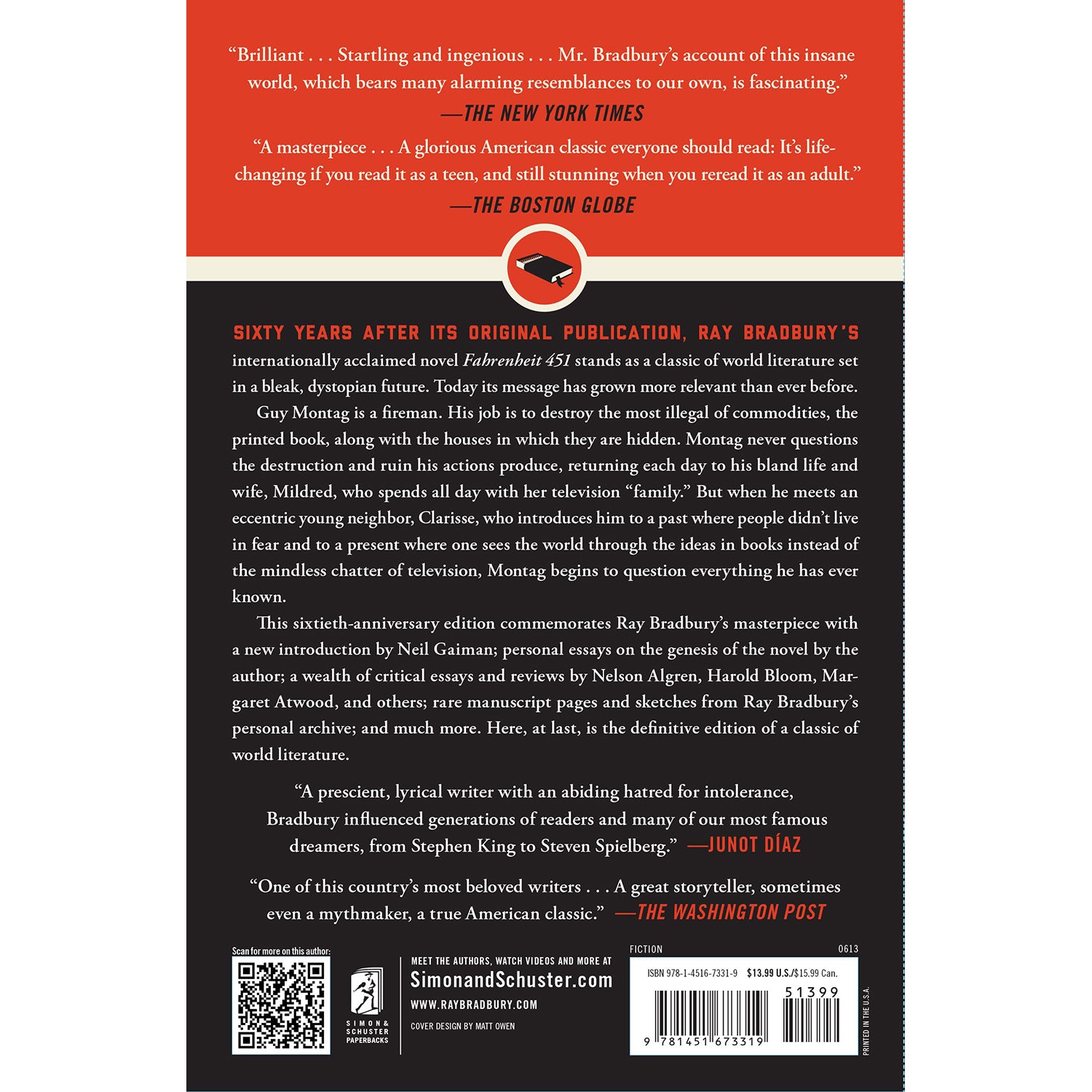 Fahrenheit 451 60th Anniversary Edition