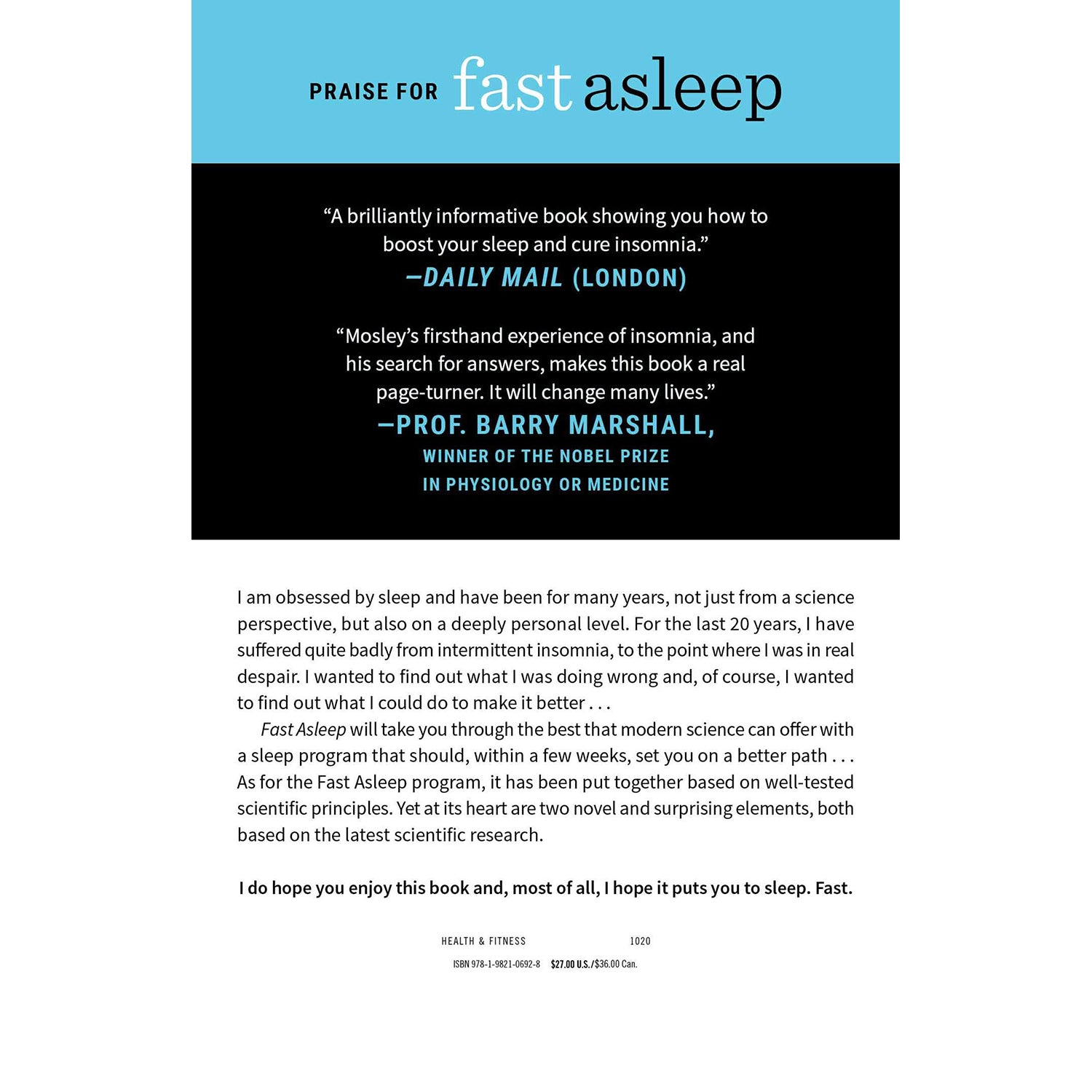 Fast Asleep Hardcover