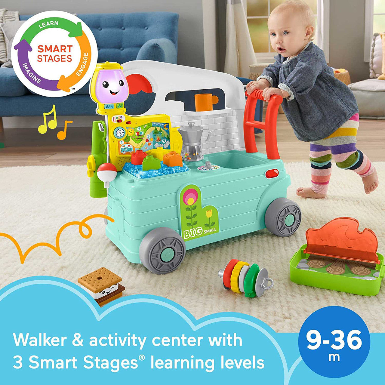 Fisher-Price Laugh & Learn 3-in-1 On the Go Camper