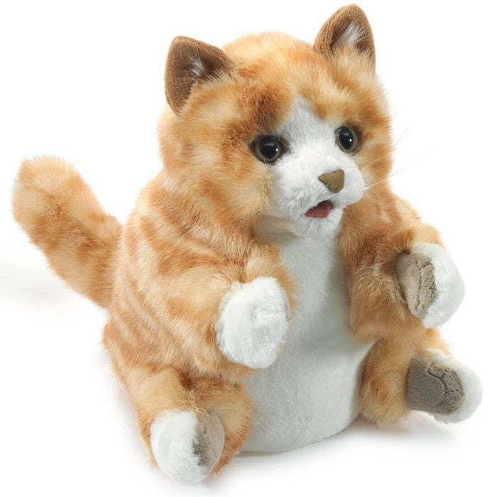 Folkmanis Orange Tabby Kitten Hand Puppet