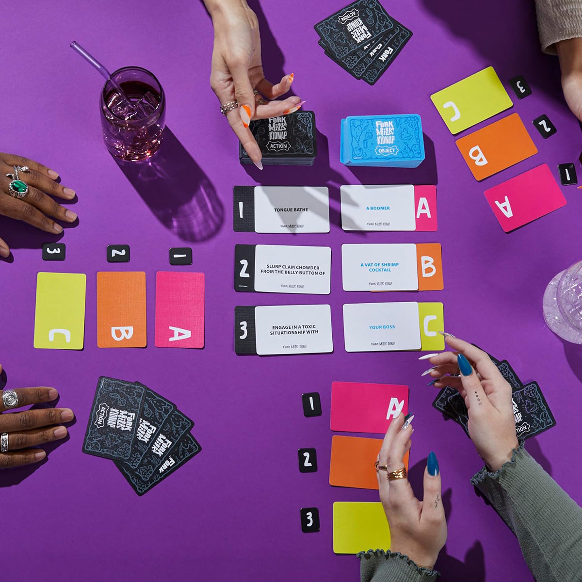 Fork Milk Kidnap Adult Card Game