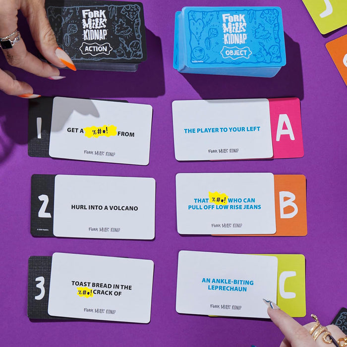 Fork Milk Kidnap Adult Card Game