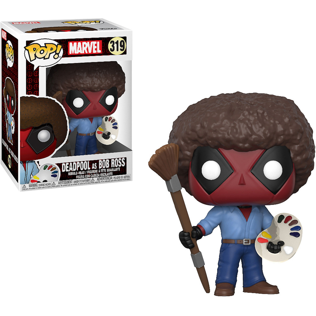 Funko Pop! Marvel Deadpool as Bob Ross 30865