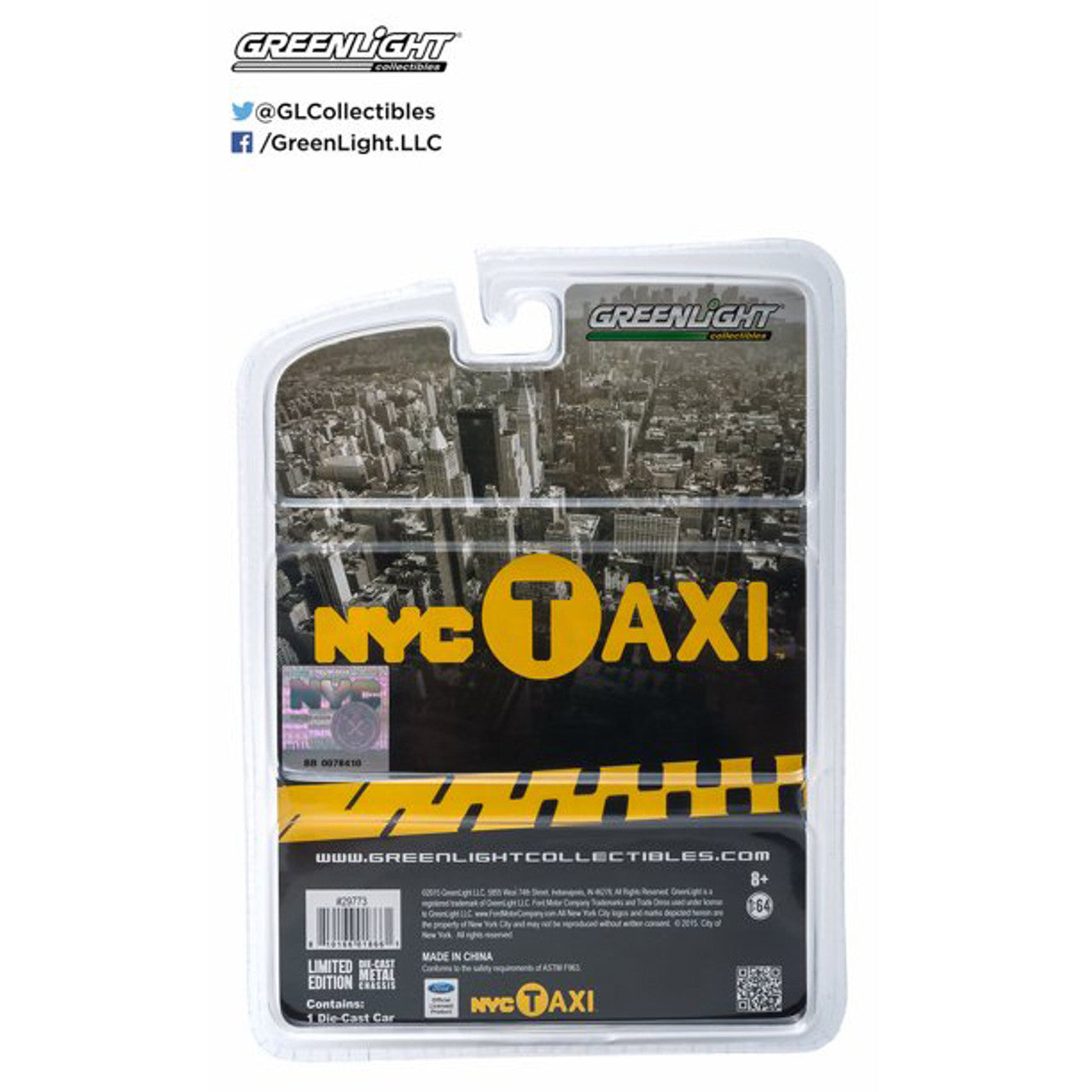 Greenlight NYC Taxi 2011 Ford Crown Victoria 29773