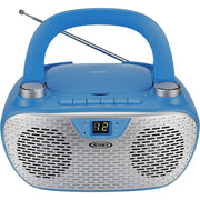 Jensen Portable Stereo CD Player With AM/FM Radio Blue