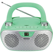 Jensen Portable Stereo CD Player With AM/FM Radio Green
