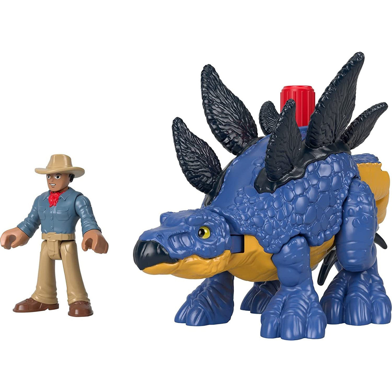 Imaginext Jurassic World Dominion Stegosaurus Dinosaur & Dr. Alan Grant
